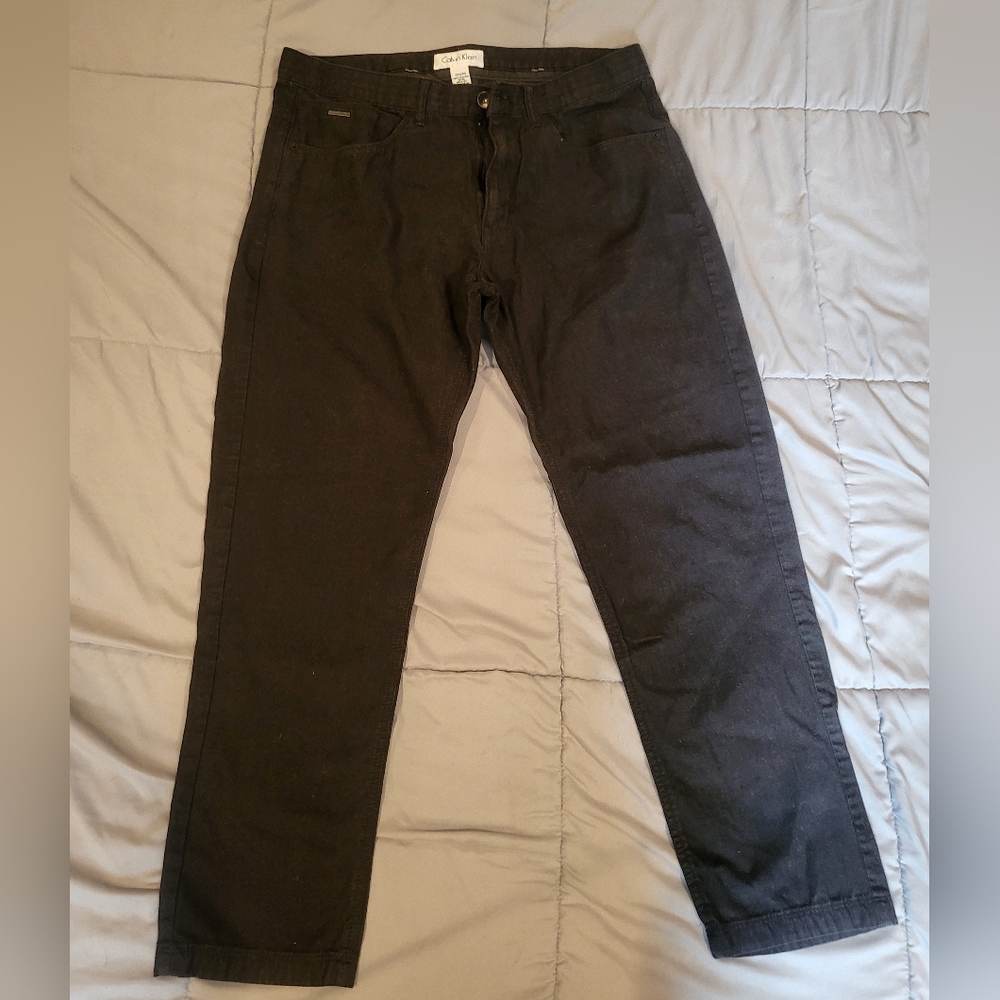 Calvin Klein Men's Straight Jeans - Black